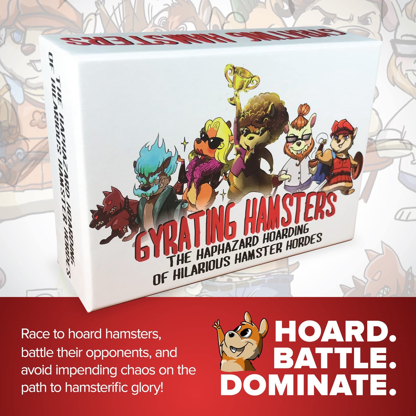 Gyrating Hamsters: Family-Friendly Strategic Card Game For Adults & Teens - 2 To 5 Player Party Card Game