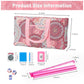 Kyerlish American Mahjong Tile Set with Pink Printed Carrying Bag  166 enhanced Tiles  4 All-in-One Color Racks/Pushers  Mah Jongg Sets  Mahjong Game Set for Travel  Christmas  Birthday Gifts