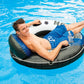 Intex 58825Ep River Run 1 Inflatable Floating Lounge: Comfortable Backrest – Built-In Cup Holders – Handles – Grab Rope – 220Lb Capacity– Blue, 4 Pack