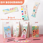 Cavnewt Pocket Watercolor Painting Book,21-Pages,Travel Paint Watercolor Coloring Book Set For Kids 3-8 Years Old,Boys And Girls