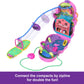 Polly Pocket Dolls & Playset With Pets & 13 Accessories, 2-In-1 Momma Monkey & Baby Wearable Purse & Animal Toy
