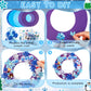 Hollowfly 48 Sets Winter Wreath Craft Kits DIY Snowflake Wreath Hanging Ornaments Make Your Own Paper Craft with Stickers for Wi