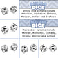 Luck Lab Date Decider Dice - Date Night Dice With Velvet Storage Bag (Dinner & A Movie Decider Dice)