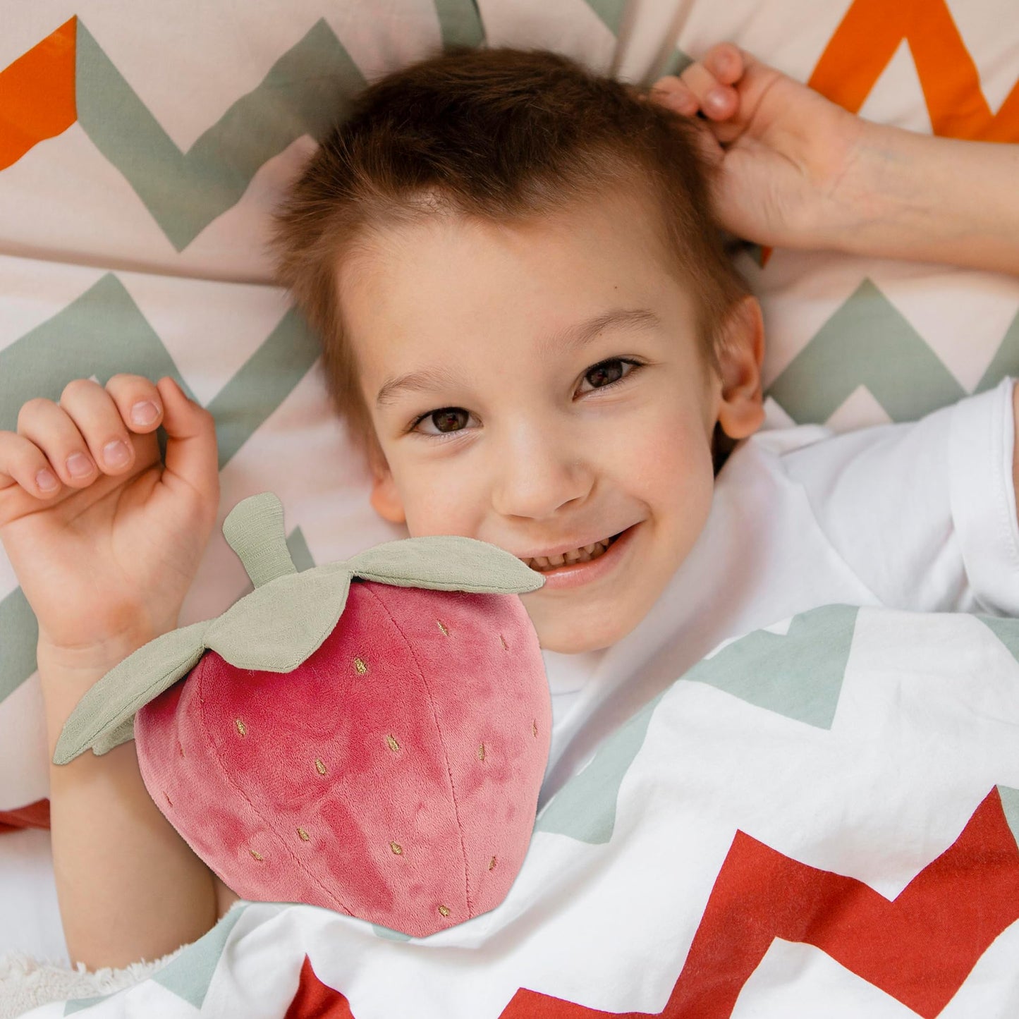 Mon Ami Berry Soft Stuffed Plush Toy - 7   , Handcrafted Squishable Fruit Plushie, Use As Toy Or Nursery Room D  Cor, Great Gift