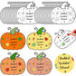 Kosiz 24 PCS Thanksgiving Religious Craft Kits Color Your Own Pumpkin Cards Christian Bible Craft Pumpkin Religious Gift Card fo