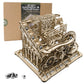 OWNONE 1 3D Wooden Puzzle Marble Run for mature-themeds  DIY Marble Run Wooden Model Kits to Build  Wooden Building Kit for mature-themeds and Teens (334 Pcs)