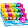BubblePlay Bubble Bottle 36 Pack - 4oz Bubbles for Kids, 5 Hole Bubble Wand Blower, Bubble Solution with Wands - Outdoor Summer 