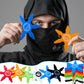 Fahacop 60 Pcs 4 Inch Ninja Throwing Stars Foam Stars Throwing Foam Star Toys for Kids Boys Ninja Theme Party Favors Halloween C