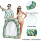 Inflatable Pool Float for mature-themeds  Fabric Covered Pool Chair Float for mature-themeds  mature-themed Pool Float for Lake  Pool Chair Float Pool Floaties for Lake  Beach  Pool Floating