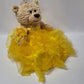 KINNEX COLLECTIONS SINCE 1997 20'' Quince Anos Quinceanera Last Doll Teddy Bear with Dress (Centerpiece) ~ ARC16832-11R (Yellow)