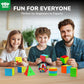 STEAM Life Speed Cube Set 10 Pack Magic Cube | Includes Speed Cubes 3x3  2x2  4x4  Pyramid Cube  Megaminx Cube Puzzle Cube Bundle Collection Cube Toys Gift for Kids & mature-themeds