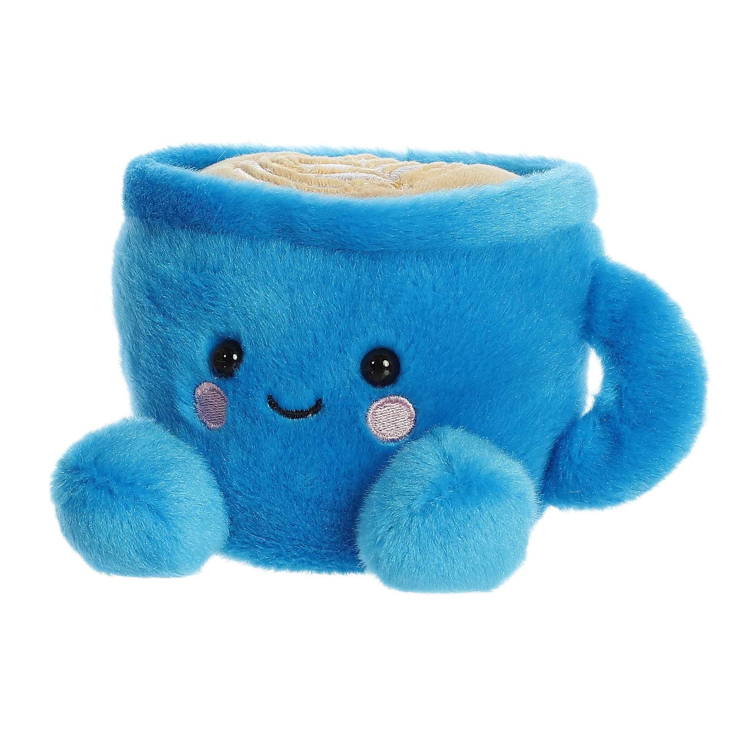 Aurora Adorable Palm Pals Letti Latte Stuffed Animal - Fun Collectible Plush for Kids and mature-themed Collectors - Perfect for Decorating Rooms and Birthday Gifts - Blue 5 Inches
