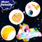 Cuteoy White Unicorn Led Stuffed Animal Light-Up Plush Birthday Christmas Plushies Toy Gifts For Kids Toddler Girls, 15''