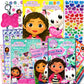 Gabbys Dollhouse Coloring Book Super Set for Girls - Bundle with Activity Pack, Kids Coloring Book, Stickers and More