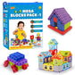 Little Berry 3In1 Plastic Building Blocks For Kids (Pack 1): Hexa, Cubic & House Builder Blocks | Blocks Puzzle Games For Kids