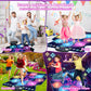 Dance Mat Toys, 2024 Light Up 8-Button Dance Pad with Wireless Bluetooth for 3-12 Year Old Girls Boys, Upgraded Dance Pad Flowin