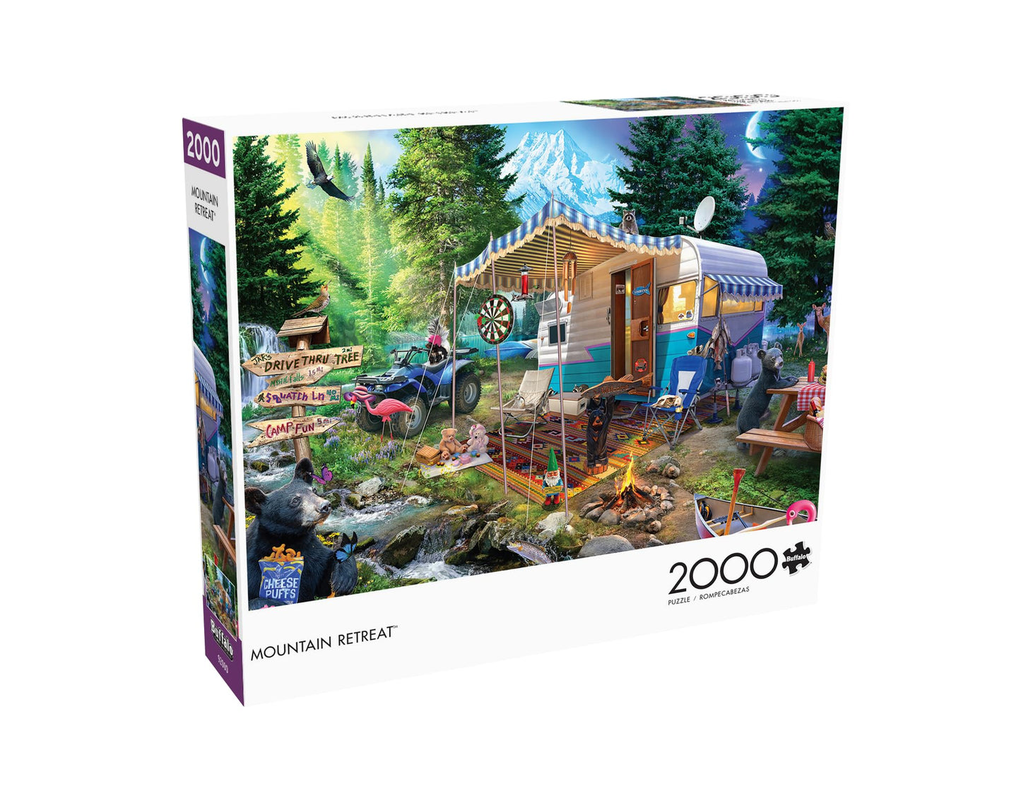 Buffalo Games - Jeff Haynie - Mountain Retreat - 2000 Piece Jigsaw Puzzle For Adults -Challenging Puzzle Perfect For Game Nights - Finished Size Is 38.50 X 26.50