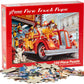 Vermont Christmas Company Fire Truck Pups Jigsaw Puzzle 100 Piece  Large Pieces Perfect for Kids and Seniors