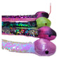Zugar Land Colorful Sequin Plush Snakes (26'') Reversible Double-Sided Color Changing Sequin. Jungle Animal Birthday Party Favor