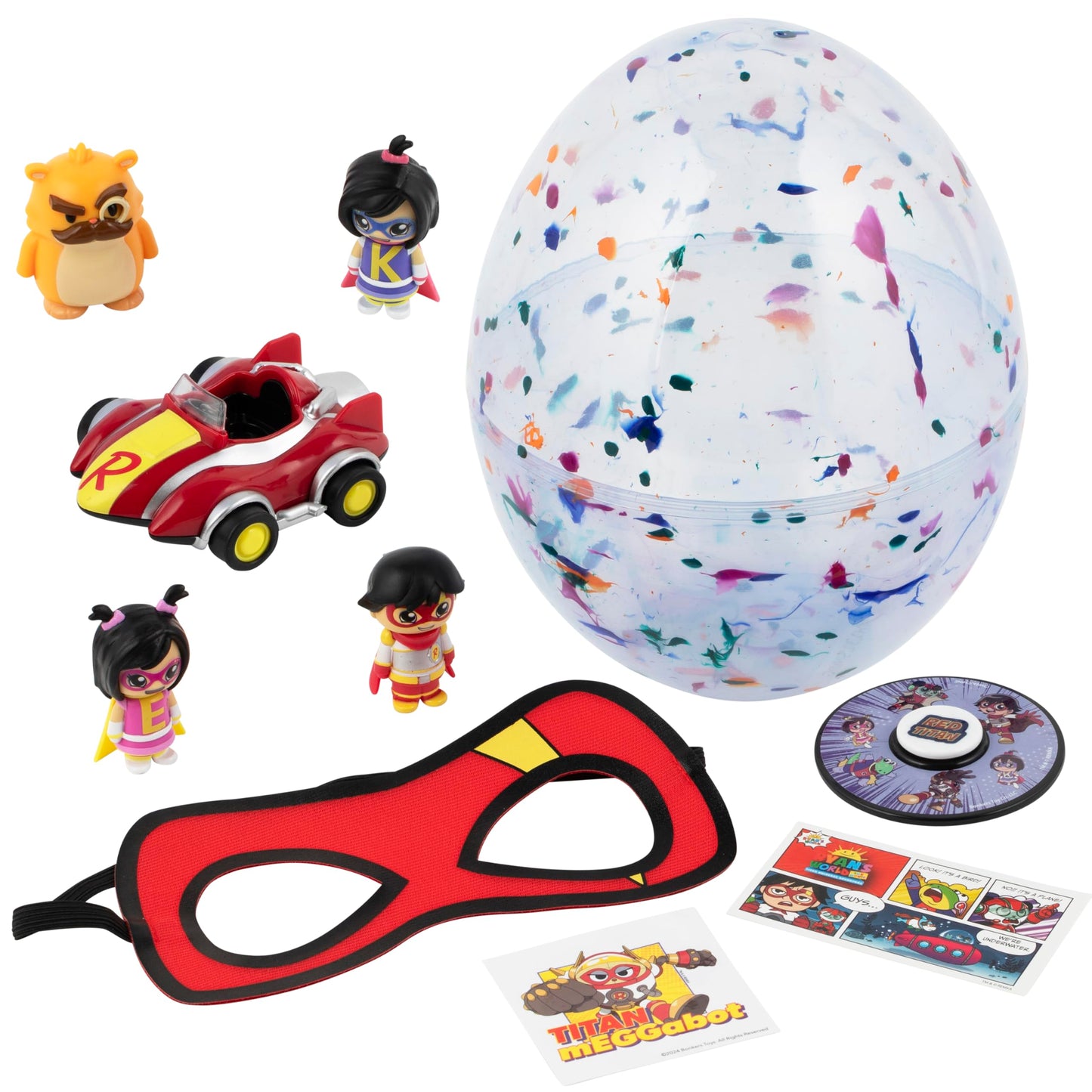 RYAN'S WORLD The Movie Mega Microverse Egg  Discover 8 Exciting Mystery Toys Inside  Official Toys for Boys & Girls 3+  limited availability Blind Box Figures  8Pcs