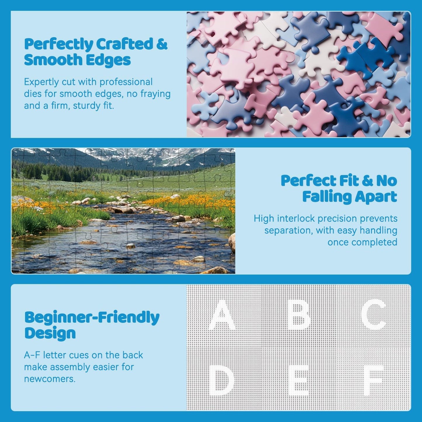 300 Pieces Nature Puzzle for Adults,Maroon Bells Mountain Lake Landscape Large Piece for Kids Adults Teens,Recycled Paper,Glossy