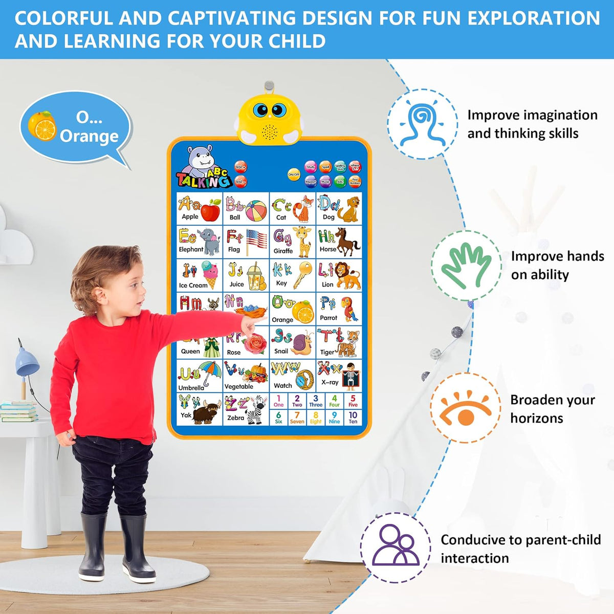 Interactive Alphabet Educational Wall Electronic Chart
