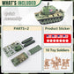 Maozyhomie 1:72 U.S Army Tank & Army Men Toys Playset, Includes 2Pc Us Tank-7 Models With 10Pc Toy Soldiers, Desert Tan And Oliv
