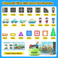 Igivi Magnetic Tiles City Road Set With Magnet Car Toys, Magnetic Blocks Building Toys For Kids, Stem Construction Toys For Toddlers,Toy Gifts For 3+ Year Old Boys & Girls