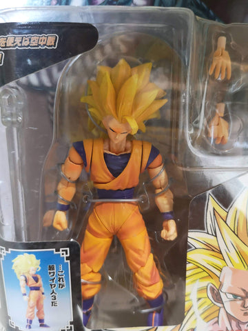 Dragonball Z BanDai 4 Inch Hybrid Action Figure Super Saiyan 3 (SS3) Goku