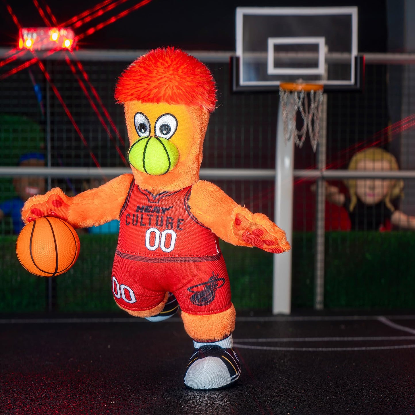 Bleacher Creatures Miami Heat Burnie 10'' Plush Figure - A Mascot For Play Or Display