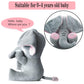 Aidiya Elephant Stuffed Animals Baby Gifts Peluches Ear Interactive Elephant Talking Singing Plush Toys For Girls Boys Gift Adju