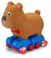 Kid Trax Silly Skaters Bear Toddler Foot to Floor Ride On Toy, Kids 1-3 Years Old, Soft and Inflatable, Single Rider, Light Up L