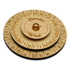 Creative Escape Rooms Wooden Caesar Cipher Secret Decoder Wheel - 4.4 Escape Room Prop, Spy & Detective Kit Puzzle, Educational 