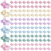Kigley 120 Pcs Glitter Mini Dinosaur Figures Glitter Mini Resin Dinosaurs Mini Dinosaurs Tiny Glitter Dinosaur Mini Dinosaur Toy