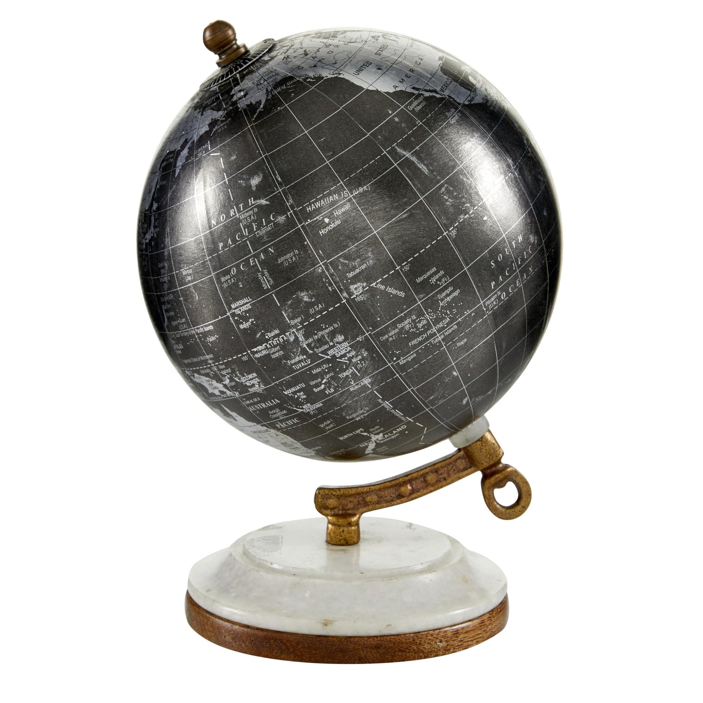 Deco 79 Modern Plastic Globe, 5' X 5' X 7', Black