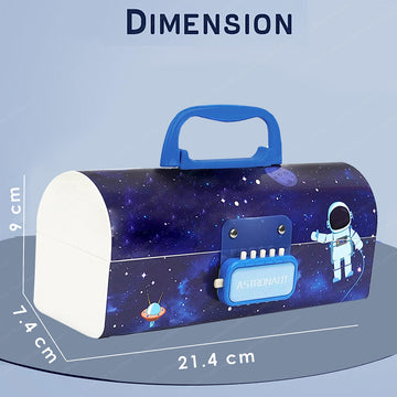 Funblast Kids Pen & Pencil Box Suitcase Style Password Lock Multi-Layer Pencil Box For Boys, Girls, Stationary Organizer Case Re