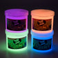 Afofall Glow in The Dark Slime Kit, 6 Pack Neon Colors, Non-Sticky, 4.4x6.8x1.7 inches, Kids Party Favors, Stress