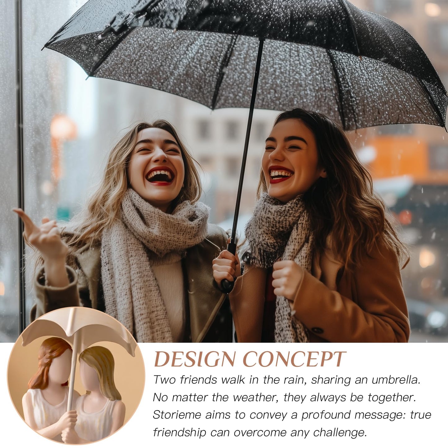 Storieme Best Friend Birthday Gifts For Women: Unique Friendship Sisters Gifts From Sister Bestie Bff Figurines