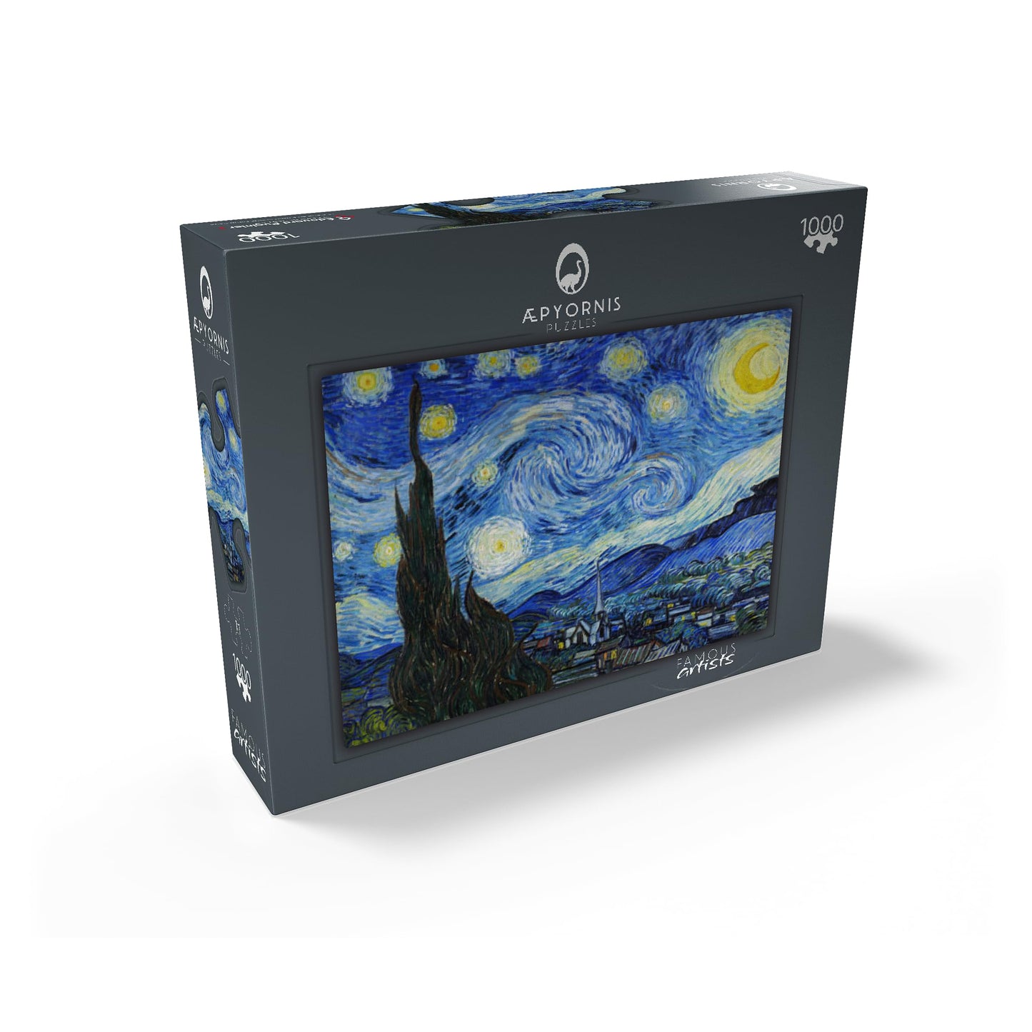 MyPuzzle The Starry Night 1889 by Vincent Van Gogh - enhanced 1000 Piece Jigsaw Puzzle for mature-themeds