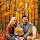 PGSWEER Fall Forest Leaves Glitter Backdrop Golden Maple Thanksgiving Harvest Background Autumn Scenery Baby Shower Photo Studio