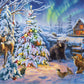 Buffalo Games 1000 Piece Jigsaw Puzzle - Darrell Bush Woodland Christmas - Paper - 26.75 x 19.75 inches - Perfect for Game Nights