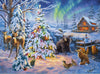 Buffalo Games 1000 Piece Jigsaw Puzzle - Darrell Bush Woodland Christmas - Paper - 26.75 x 19.75 inches - Perfect for Game Nights