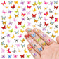 WOZADU 200 PCS Mini Resin Butterfly Figures for Crafts Luminous Tiny Resin Animal Miniature Things for Dollhouse Fairy Garden Micro Landscaping Decoration Cake Toppers Decor
