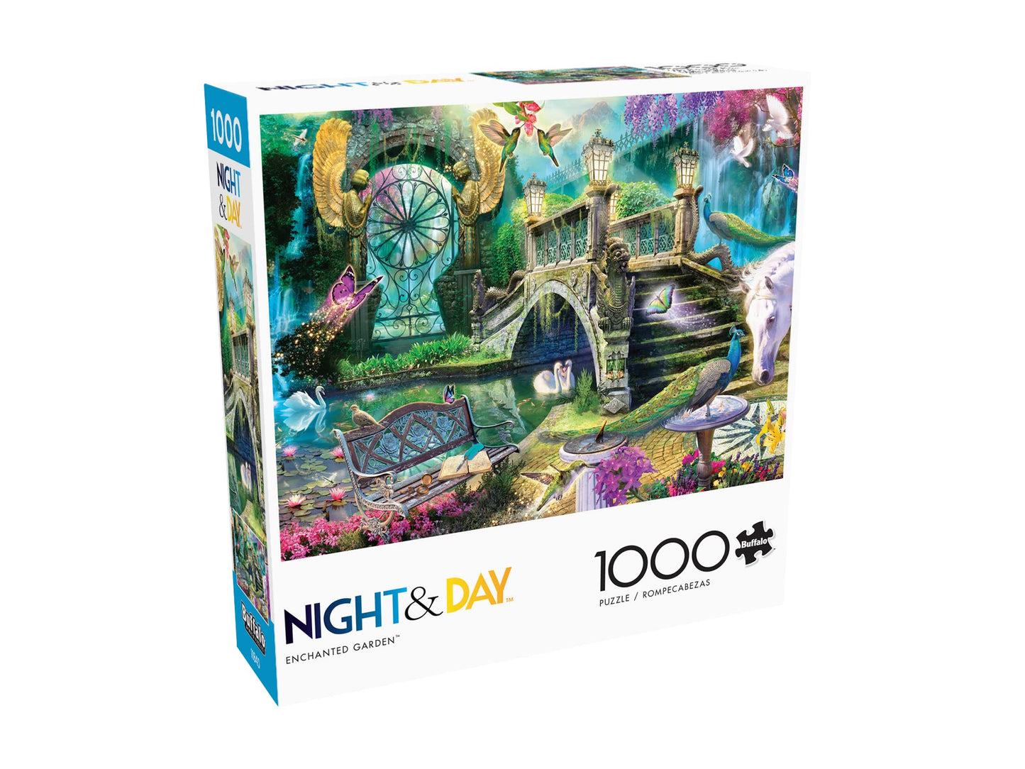 Buffalo Games Enchanted Garden 1000 Piece Jigsaw Puzzle - Large Multicolor Paper Puzzle, Model 11875 for Adults, Perfect for Game Nights