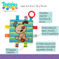Taggies Crinkle Me Baby Toy  Brother Puppy   6.5x6.5 Inch (Pack of 1)