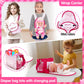 Tsomtto 12” Baby Doll Play Set Carrier Crossbody Baby Doll Diaper Bag Girl Pretend Play Toy Interactive Stuff Baby Doll Accessories For Toddlers 3-5 Realistic Babydoll Toy 2 3 4 5 Year Old Girl Gifts