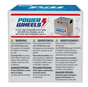 Power Wheels Fisher-Price Power Wheels 12-Volt Rechargeable Battery replacement battery for Power Wheels ride-on vehicles
