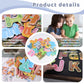 Mcpinky 52Pcs Large Magnetic Letters, Cute Animal Alphabet Abc Magnets Colorful Uppercase Lowercase Animals Toys Set For Fridge Educational Spelling Learning Games Kids Toddlers