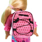 American Fashion World Doll Pink Sequin School Backpack for 18-Inch Dolls | enhanced Quality & Trendy Design | Dolls Accessories for Popular Brands