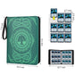 MTGPRO 9-Pocket Card Binder for MTG 720 Double Sided Pocket PU Trading Collection Binder enhanced Collector Card Album for MTG TCG Yugioh Game Cards(Green)